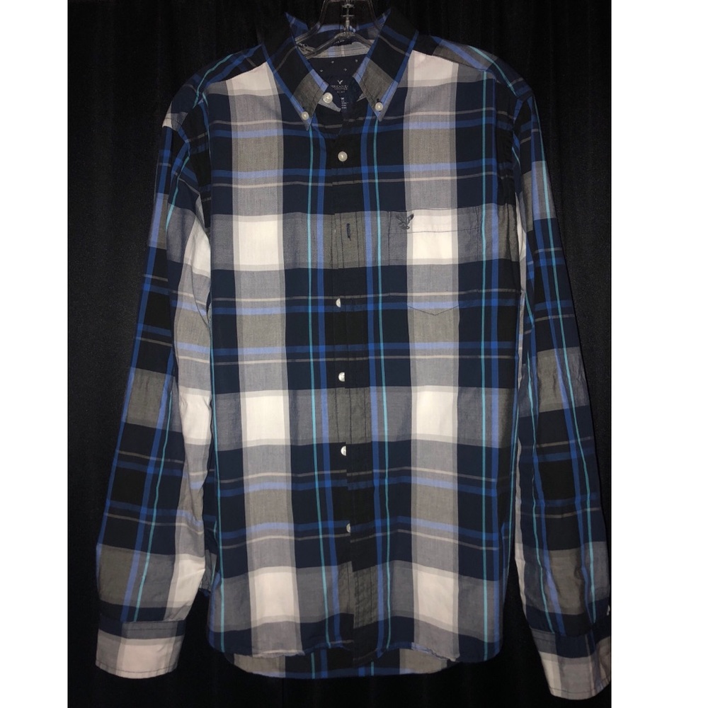 Plaid button down shirt